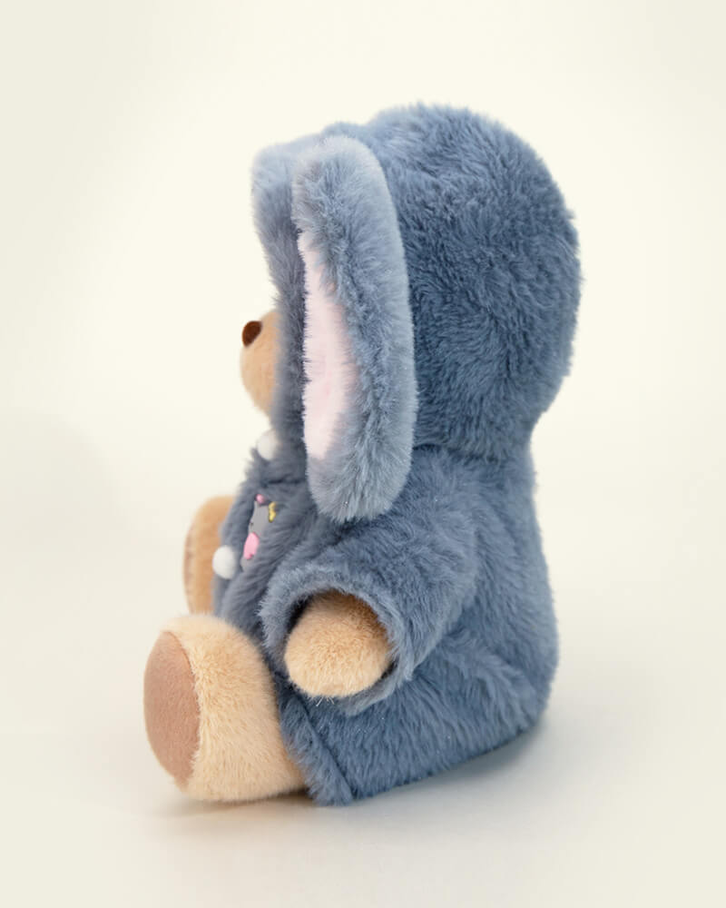 HugMeNow Fluffy Little Elephant Bear | Handmade Jointed Teddy Bear Gift