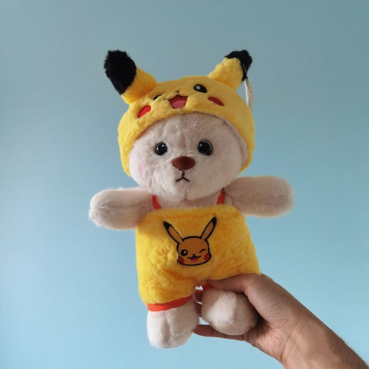 HugMeNow Pikachu Fluffy  Bear | Handmade Teddy Bear Gift
